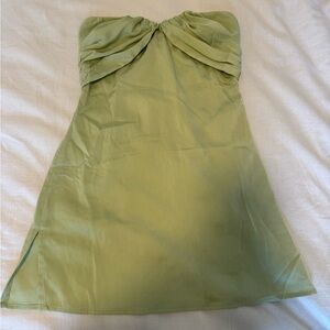 Princess Polly Irena Strapless Mini Dress Green